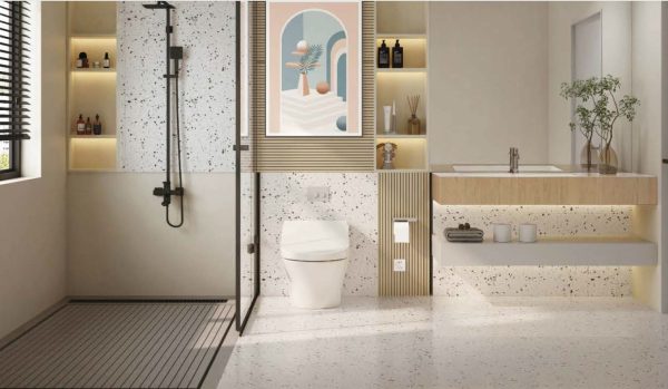 VENICE TERRAZZO WHITE 60X60 - SQM - Image 3